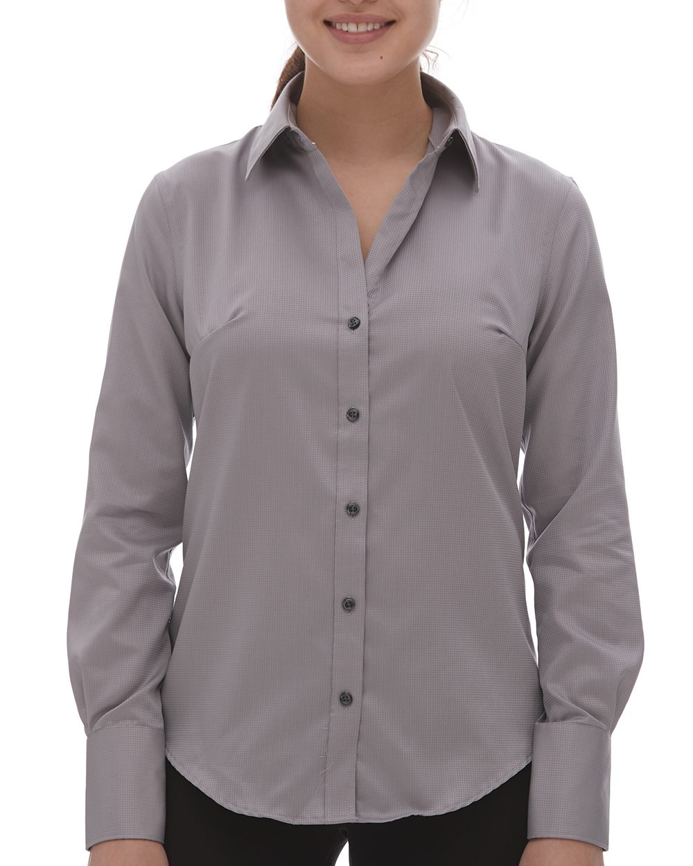 Calvin Klein Women's Cotton Stretch Long Sleeve Shirt 